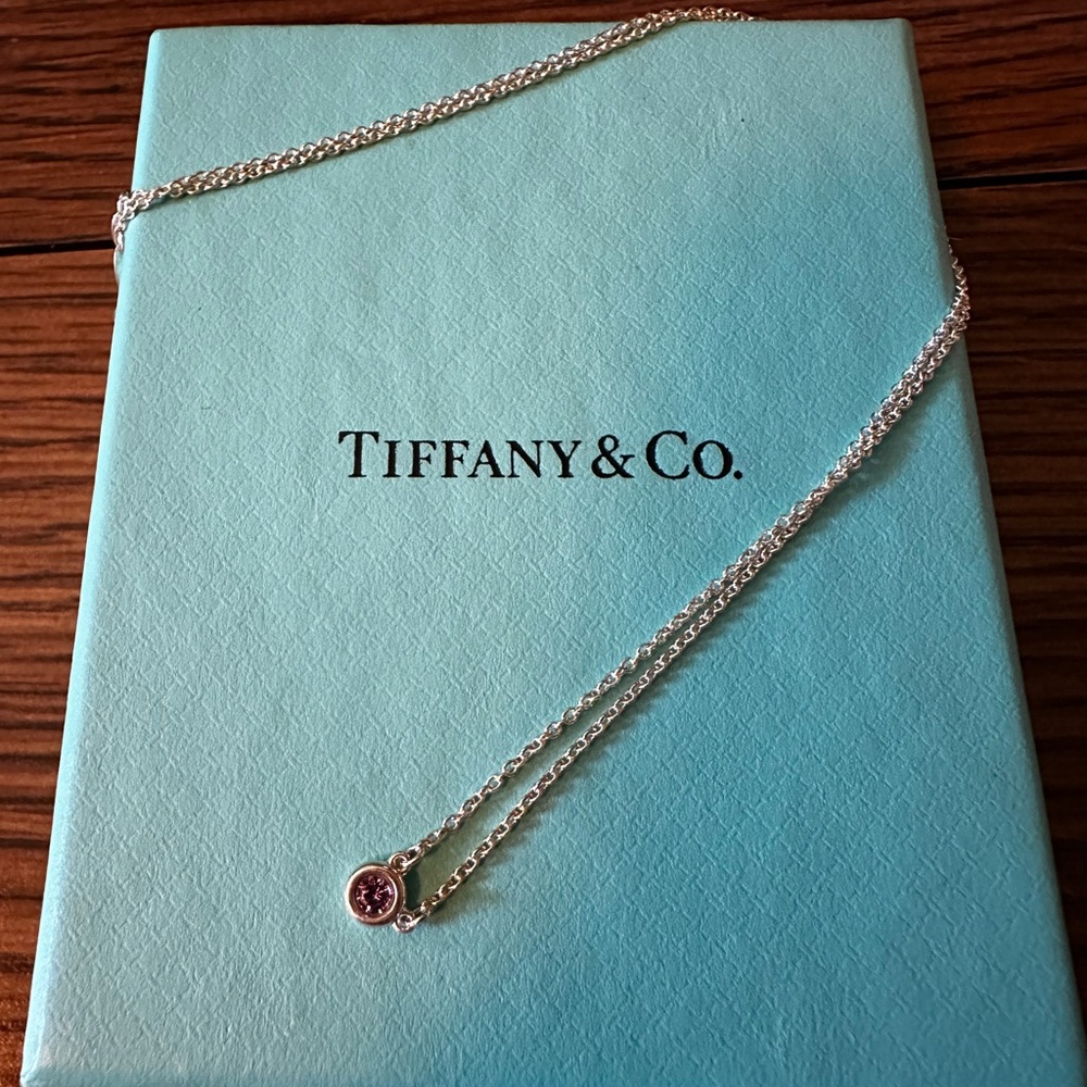 Elsa Peretti® Color by the Yard Pink Sapphire Pendant in Silver by Tiffany & Co.
